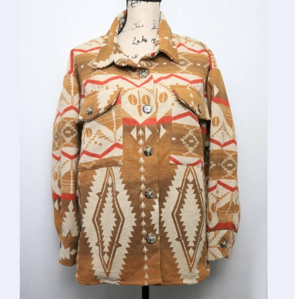 Aztec style jacket/shacket